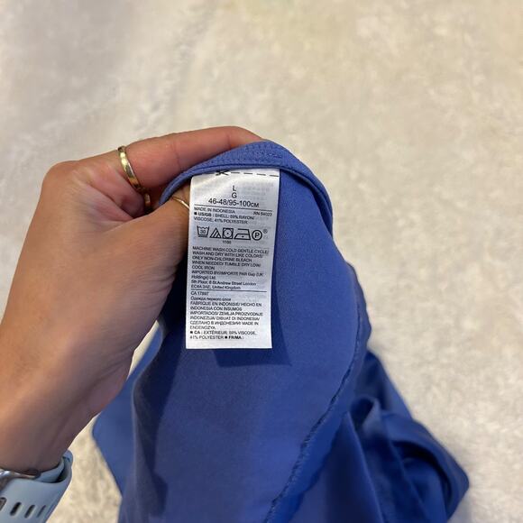 Banana Republic Womens Blue Strappy Dress Tank in Size Large Business Casual - Picture 6 of 6